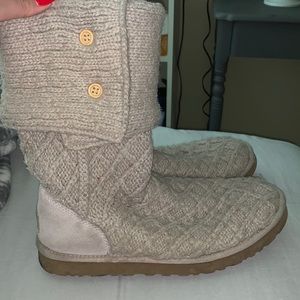 UGG Cardy Button Detailed Knit Boots